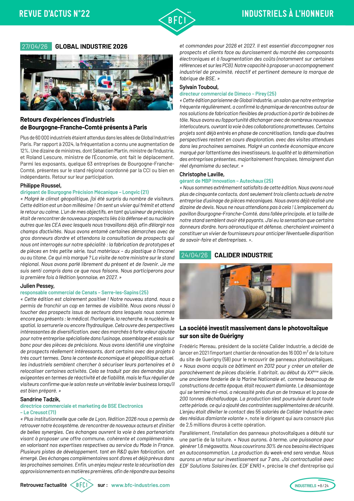 Global Industrie 2026, Retours d’expériences